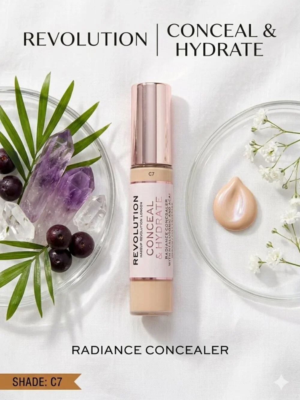 Makeup Revolution Conceal and Hydrate Radiance Concealer Shade C7